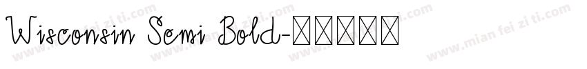 Wisconsin Semi Bold字体转换